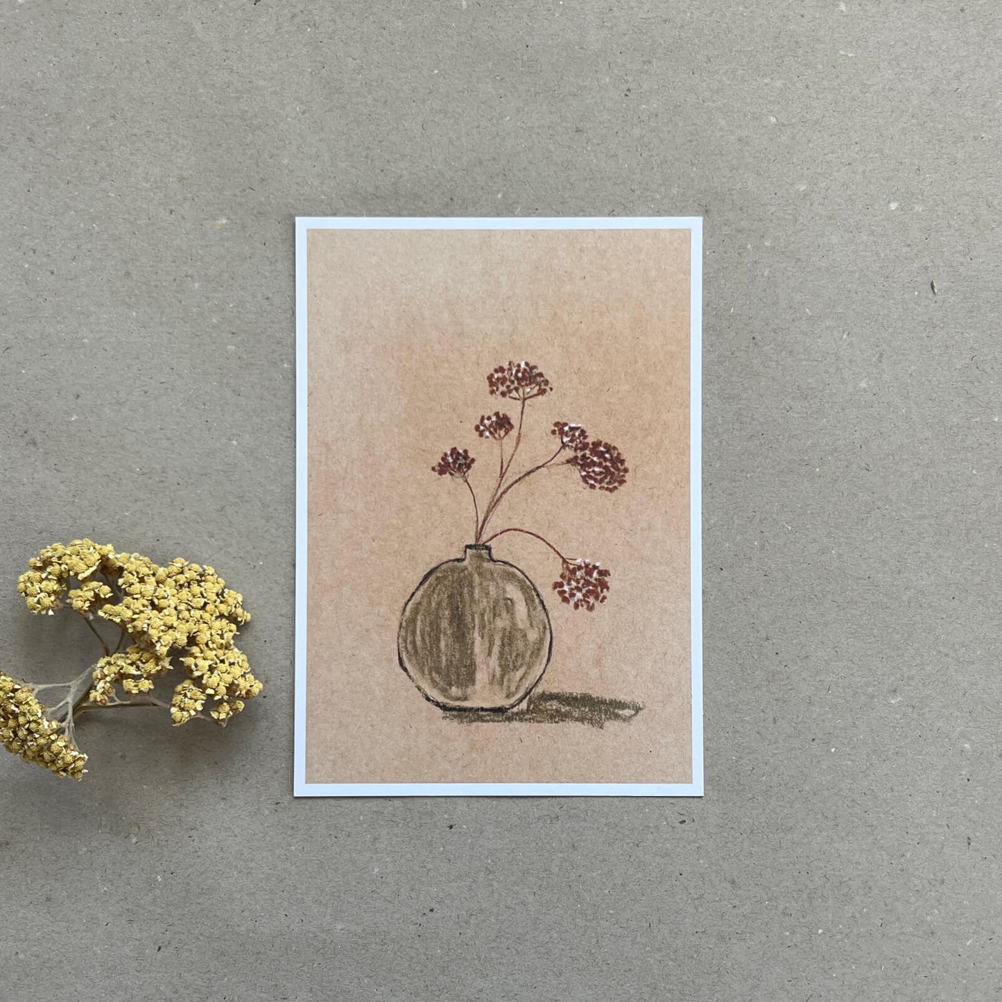 Postkarte Schafgarbe