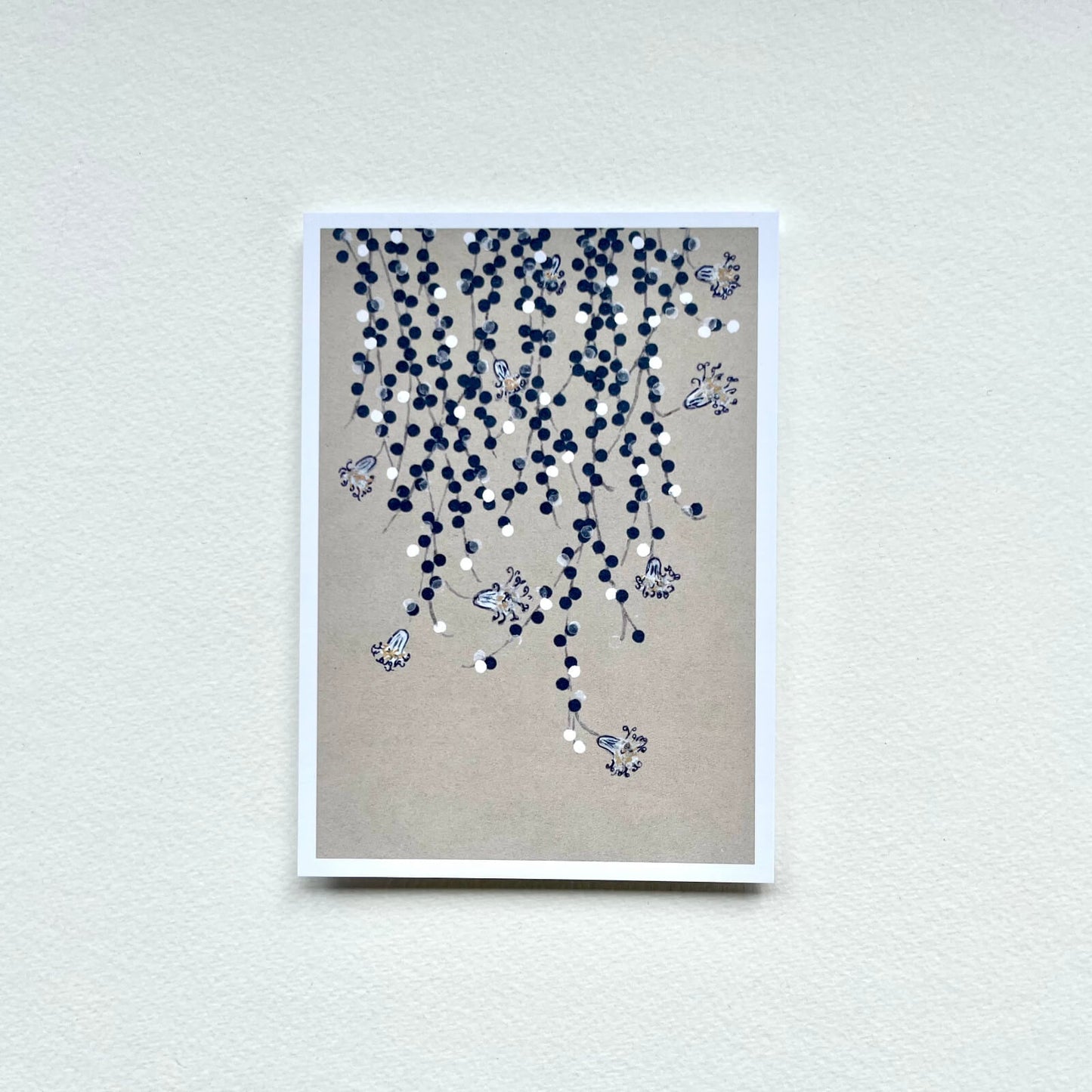 Postkarte Erbsenpflanze