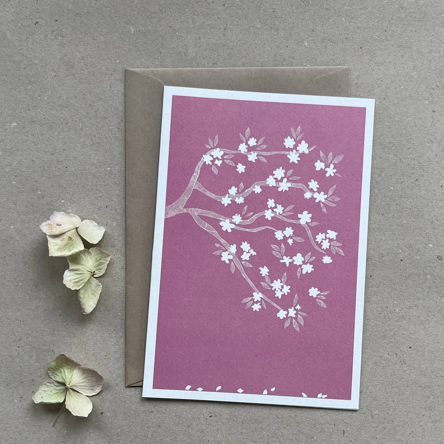 Klappkarte Apfelblüte