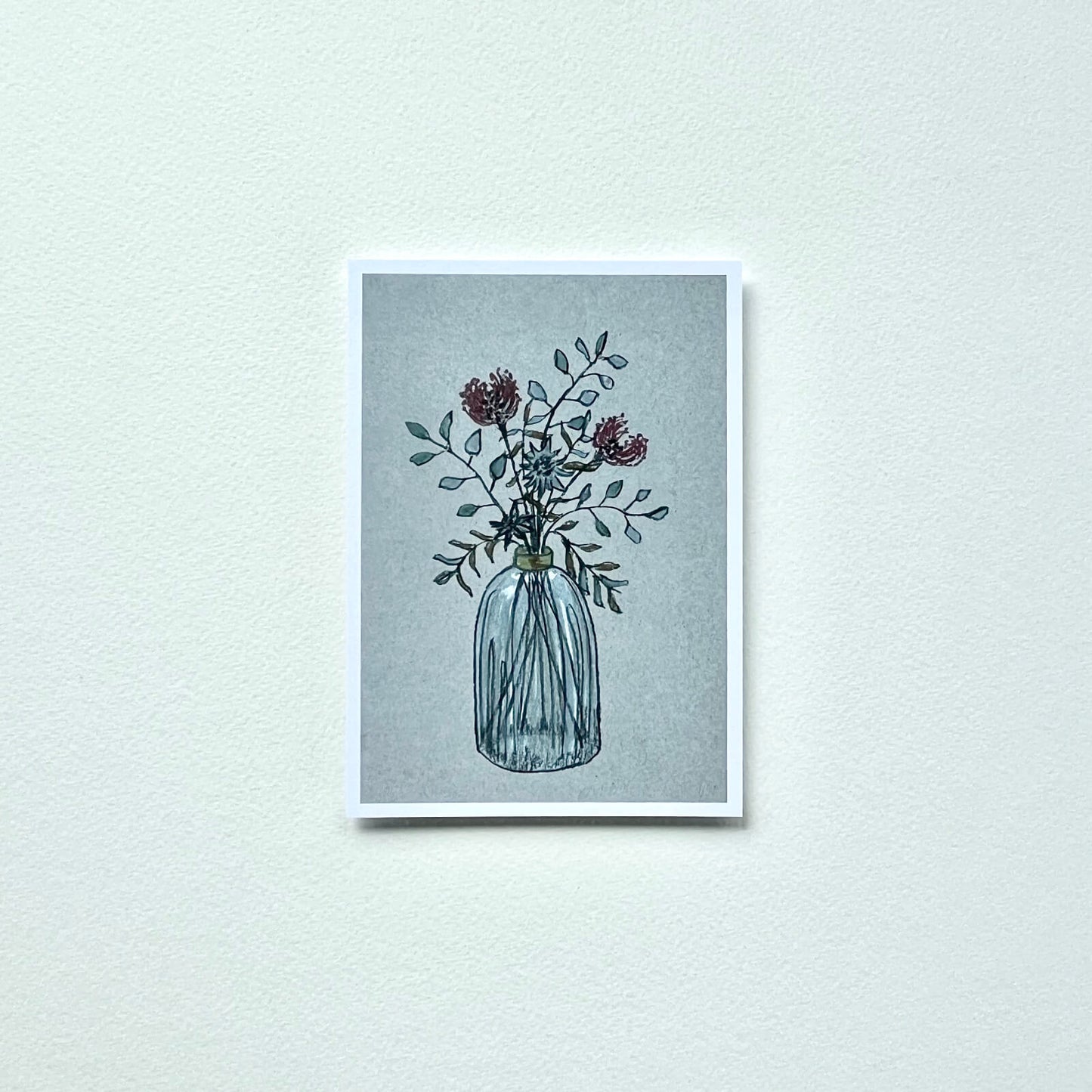 Postkarte Nadelkissen & Eukalyptus (Händler)