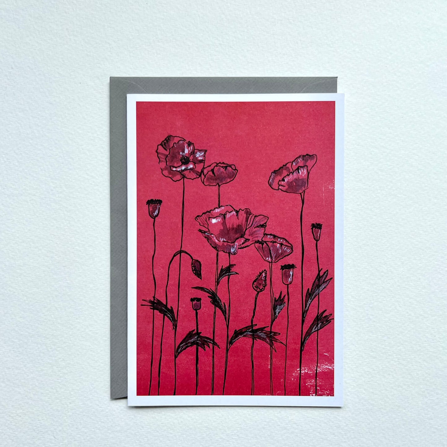 Klappkarte Klatschmohn