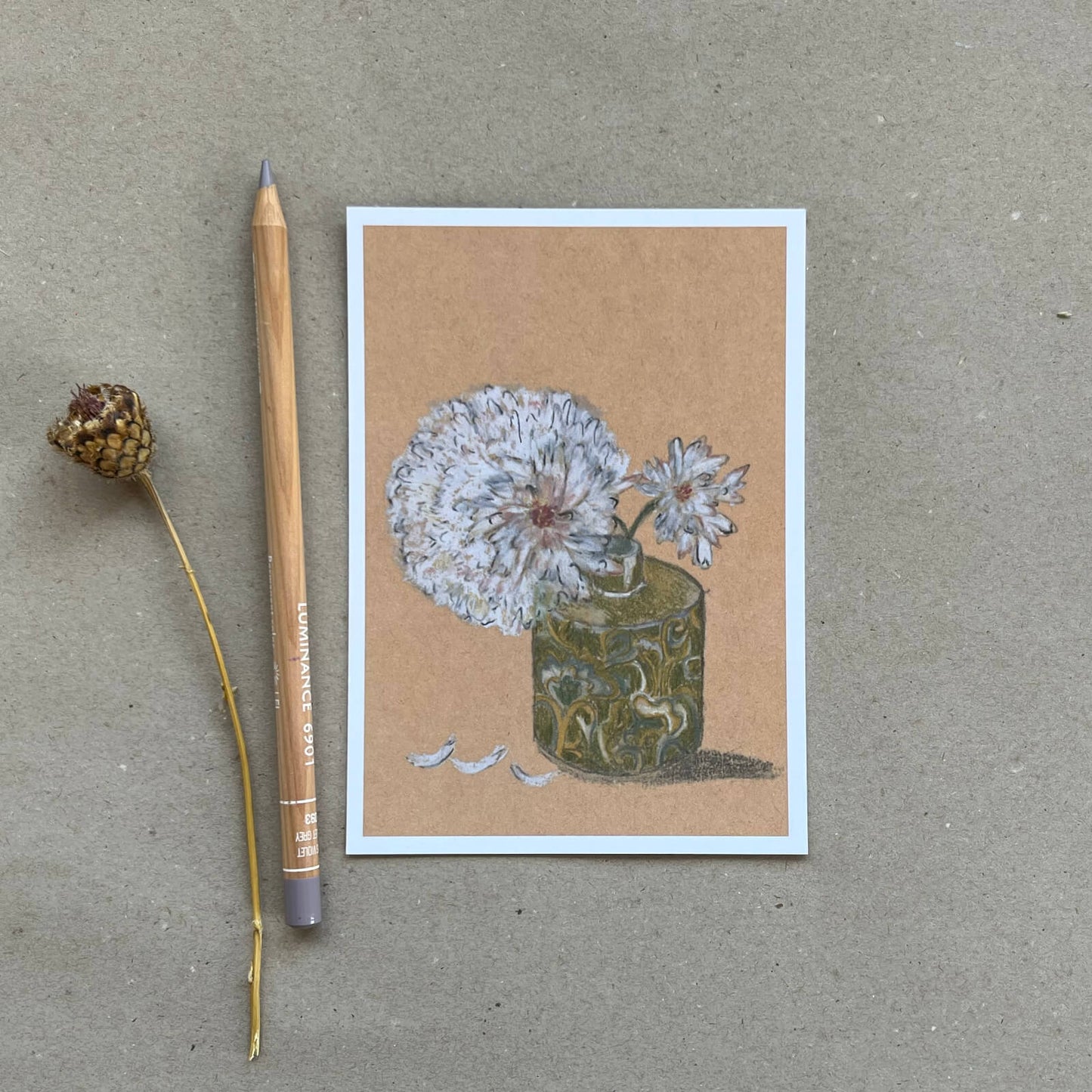 Postkarte Pfingstrose