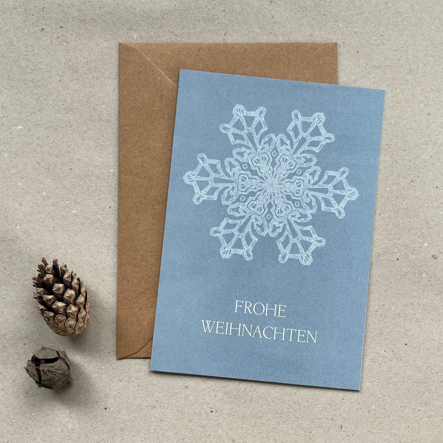 Klappkarte Schneeflocke