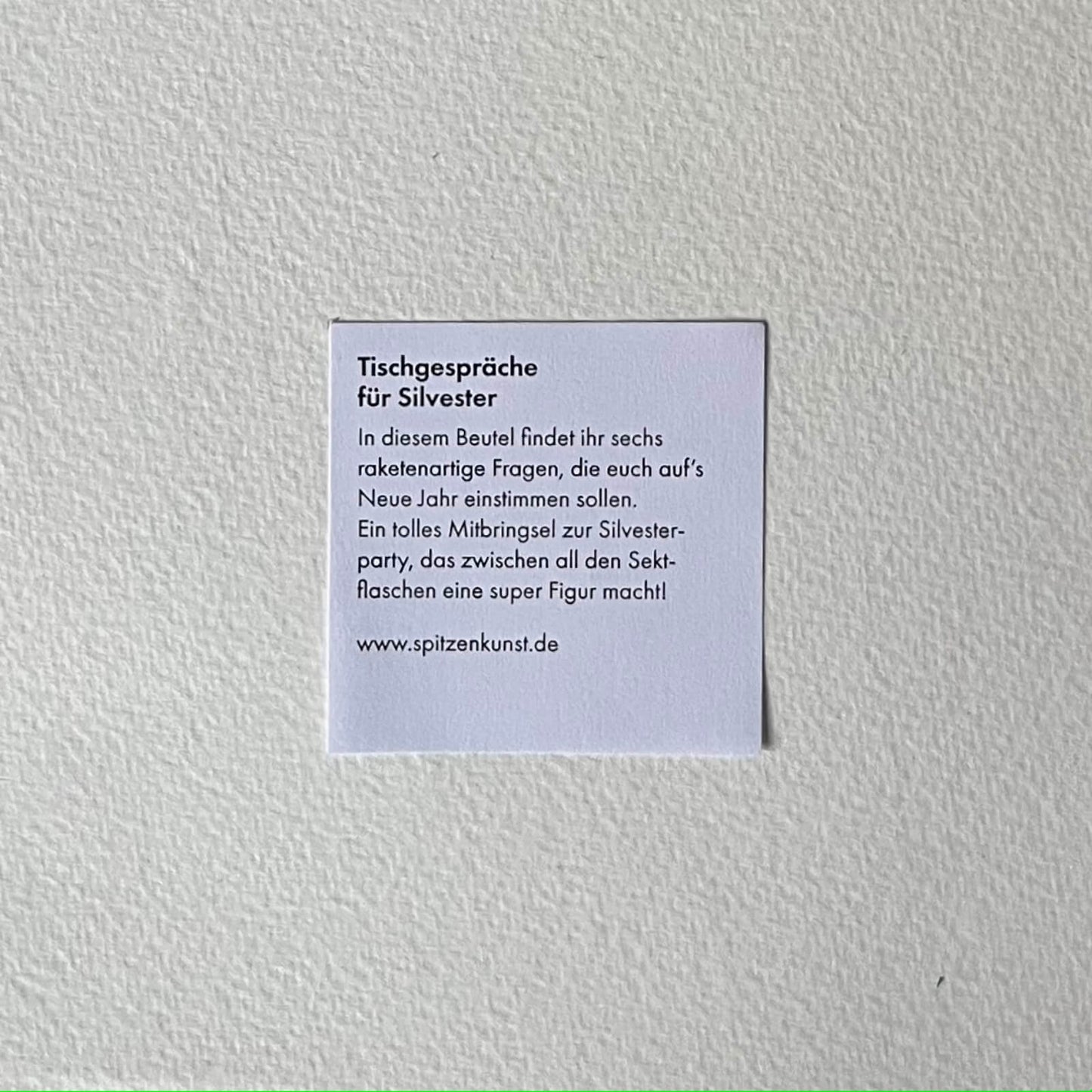 Tischgespräche für Silvester