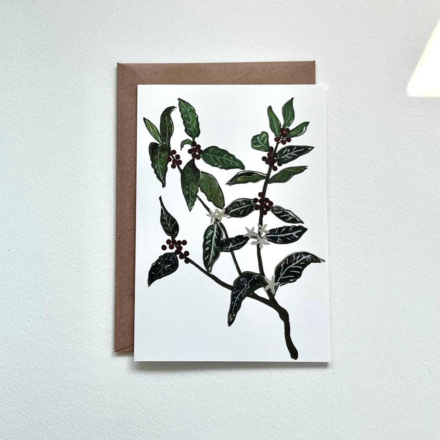 Klappkarte Kaffeepflanze (Händler)