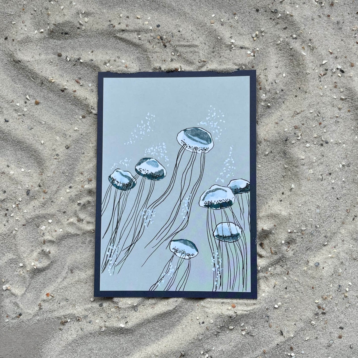 Postkarte Quallen