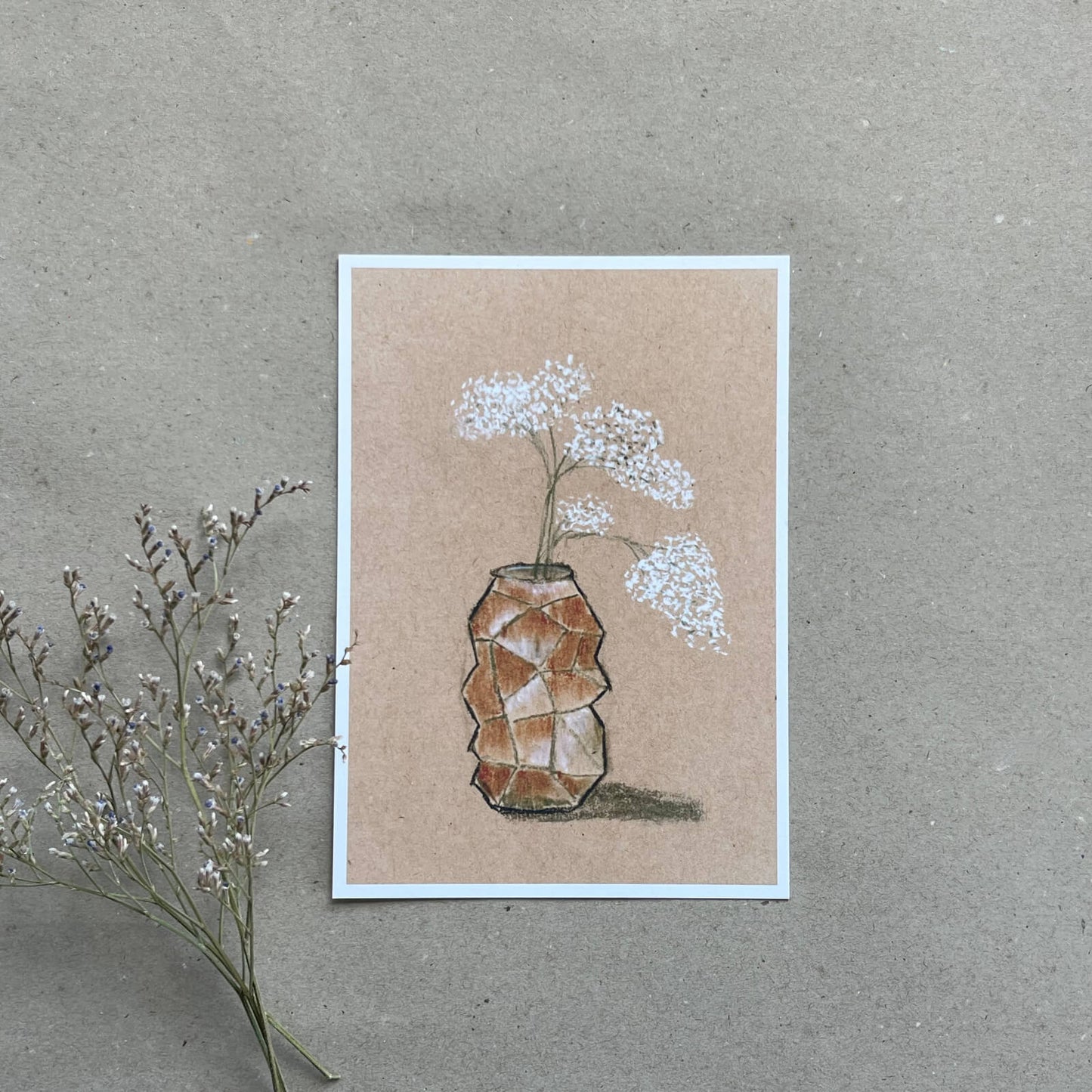 Postkarte Schleierkraut (Händler)