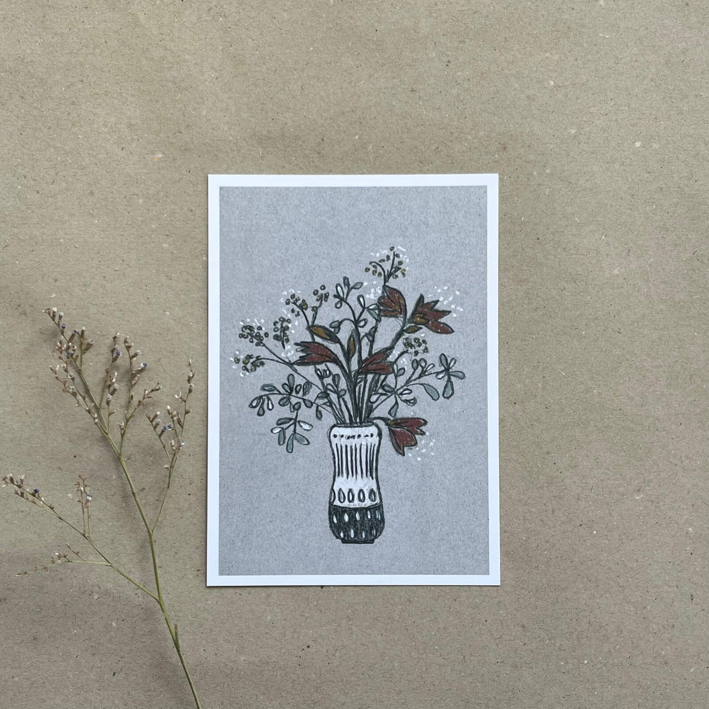 Postkarte Schneeball & Amaryllis (Händler)