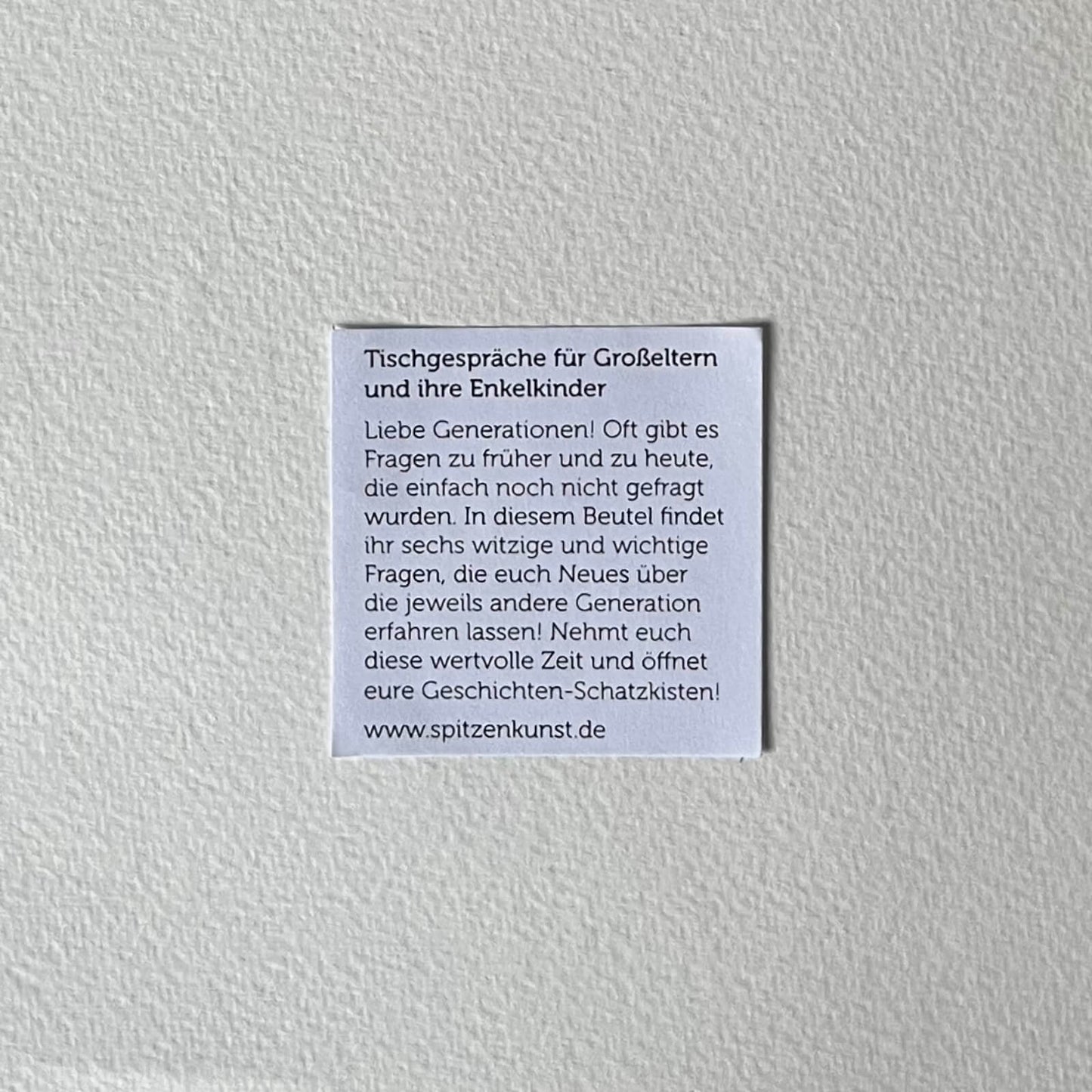 Tischgespräche für Großeltern und ihre Enkel