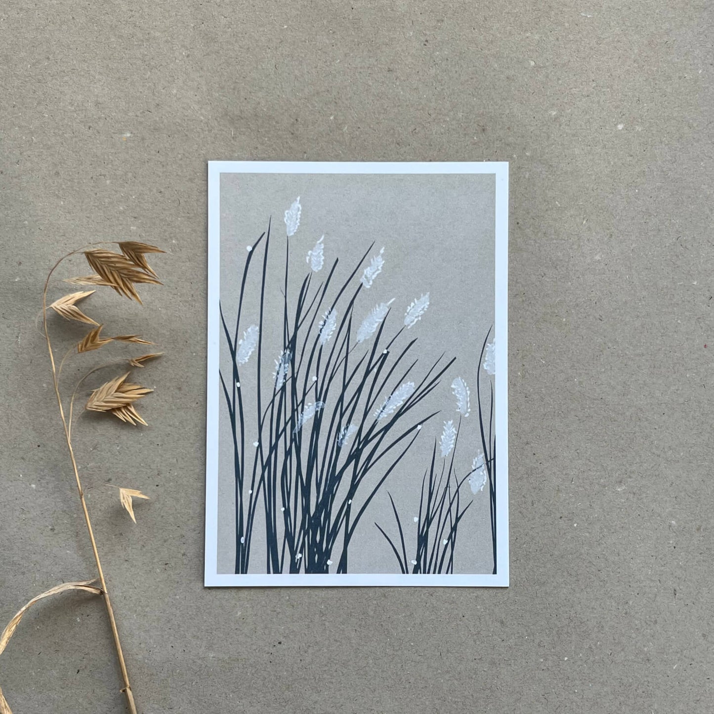 Postkarte Strandhafer