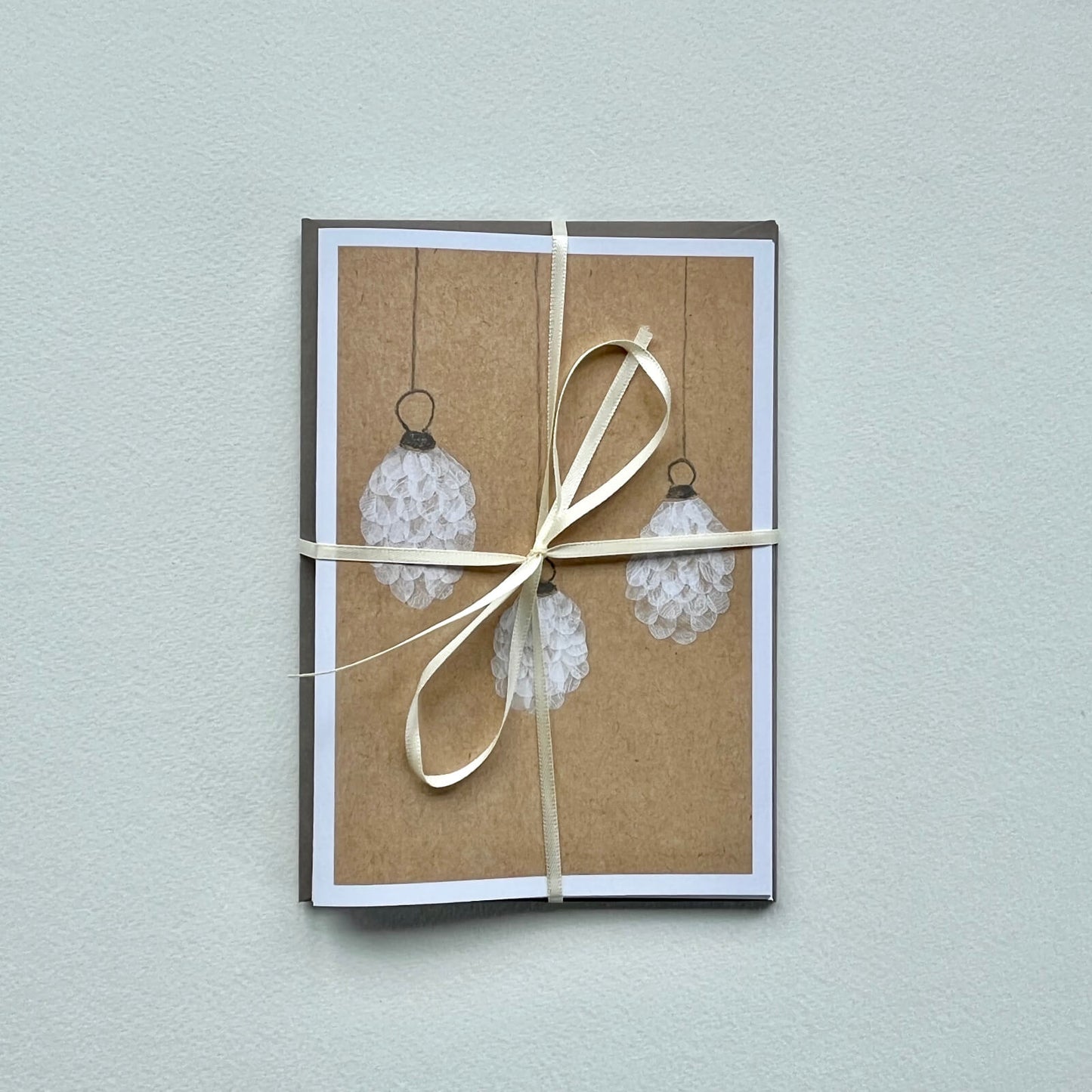 Kartenset Weihnachten Kraftpapier (Händler)