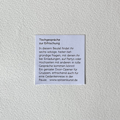 Tischgespräche zur Erfrischung