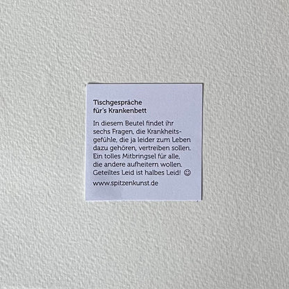 Tischgespräche fürs Krankenbett