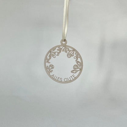 Filigraner Papierschmuck 'Alles Gute' (Händler)