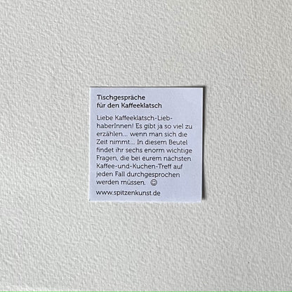 Tischgespräche für den Kaffeeklatsch