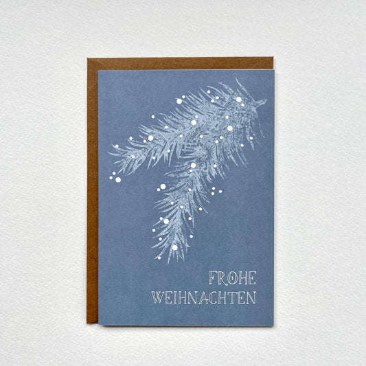 folding card fir branch