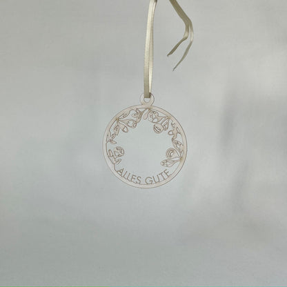 Filigraner Papierschmuck 'Alles Gute' (Händler)