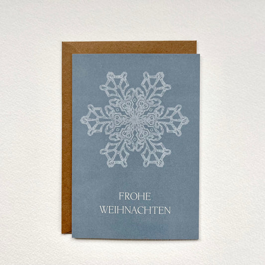folding card snowflake