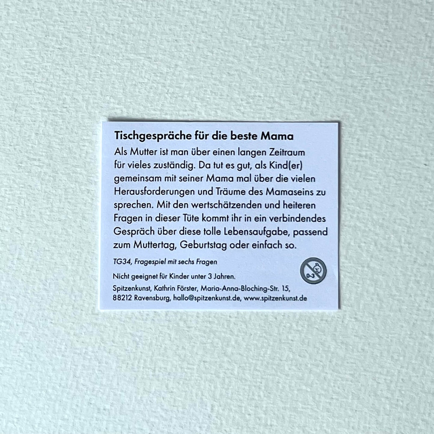 Tischgespräche für die beste Mama