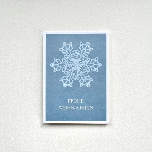 Postkarte Schneeflocke (Händler)