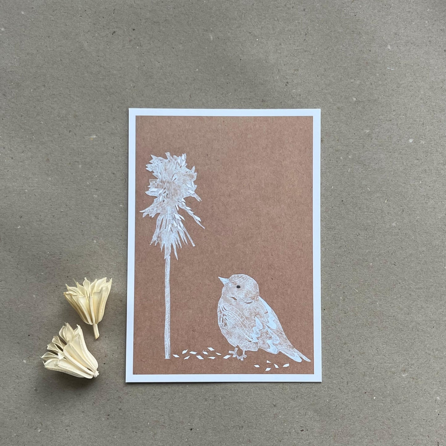 Postkarte Spatz (Händler)