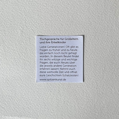 Tischgespräche für Großeltern und ihre Enkel