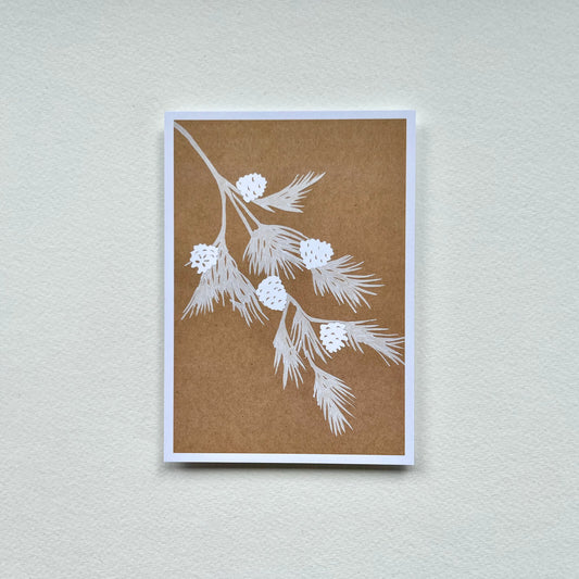 Postkarte Kiefernzweig (Händler)