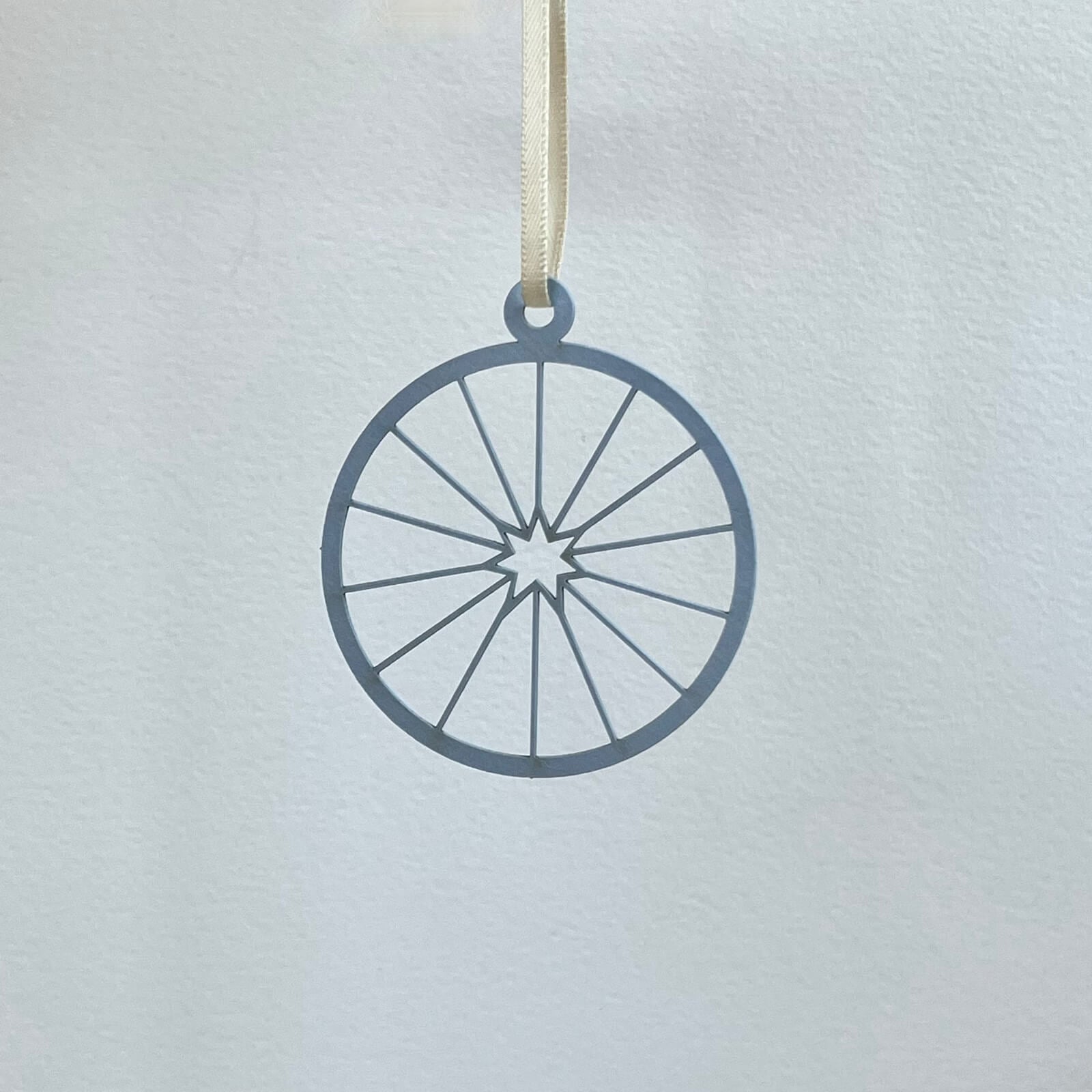 fahrradanhänger verschicken Eleganter Christbaumschmuck 'Strahlen' – www.spitzenkunst.de