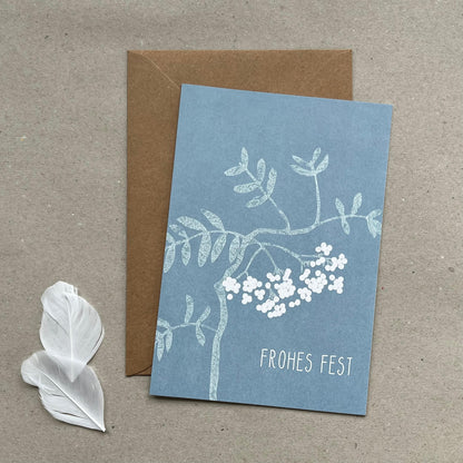 Folding Card Rowanberries