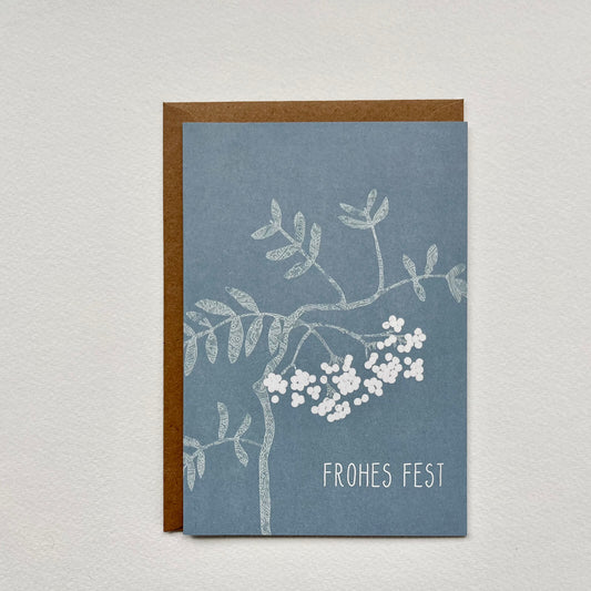 Folding Card Rowanberries