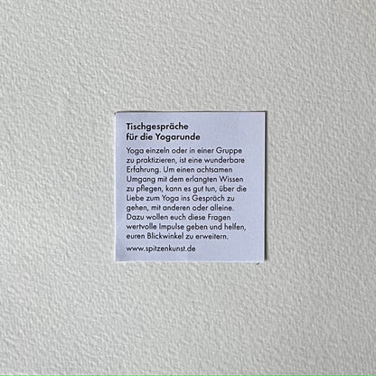 Tischgespräche für die Yogarunde